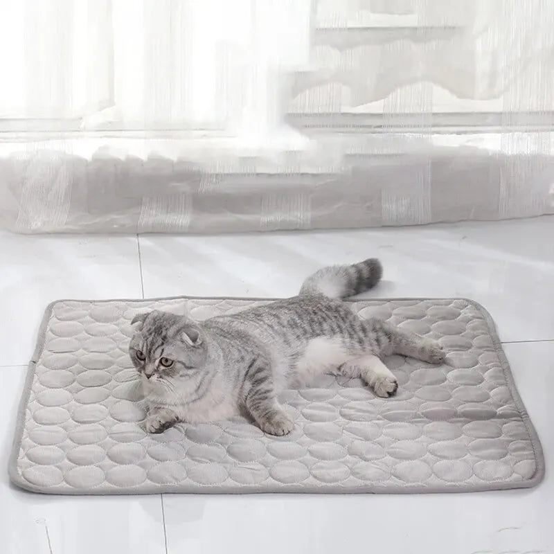 Cooling Pet Ice Mat for Dogs & Cats – Summer Sleeping Pad, Sofa Nest Bed
