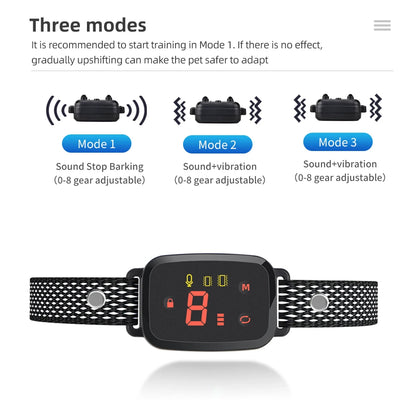 Smart Anti-Bark Collar With 3 Modes