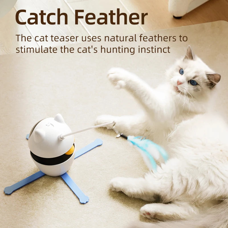 Rojeco 3 In 1 Smart Feather Toy