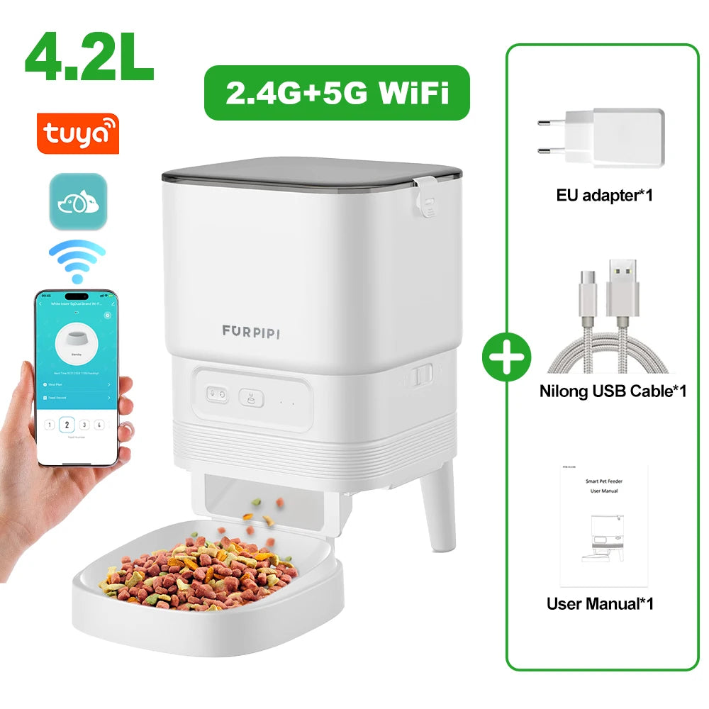 Furpipi Smart Feeder With Wifi 4.2L