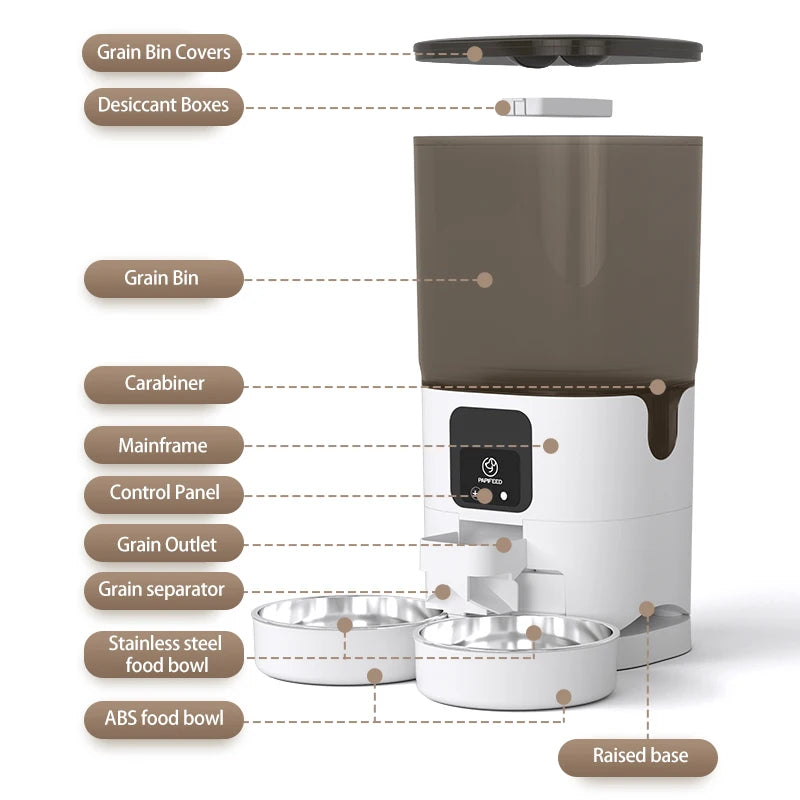 Papifeed Double Bowl Smart Feeder 7L