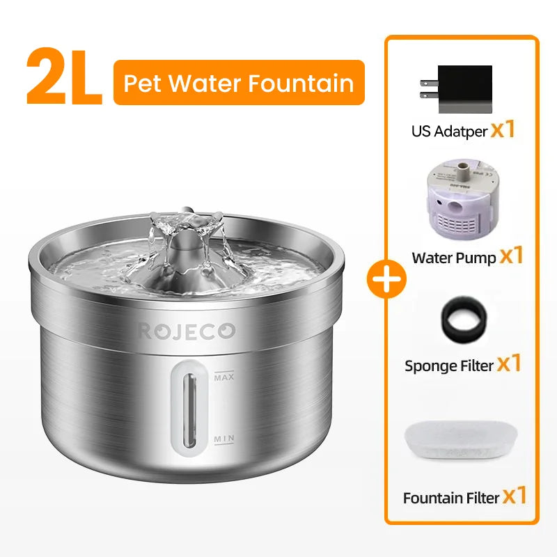 Rojeco Pet Water Fountain 2L