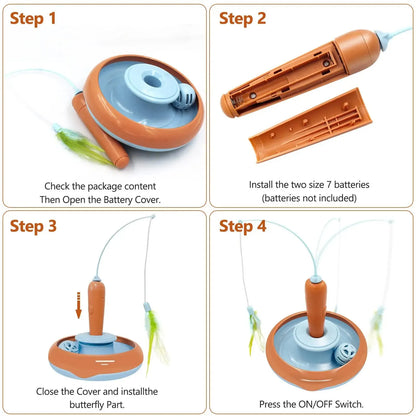 Automatic Feather Exercise Toy