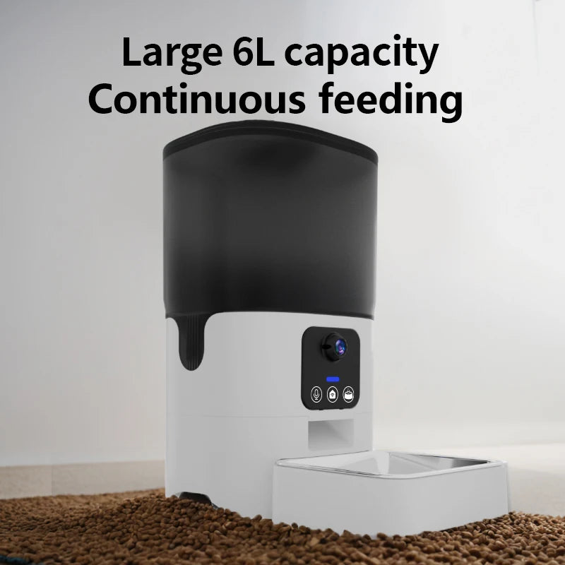 Papifeed Smart Feeder With Camera 6L