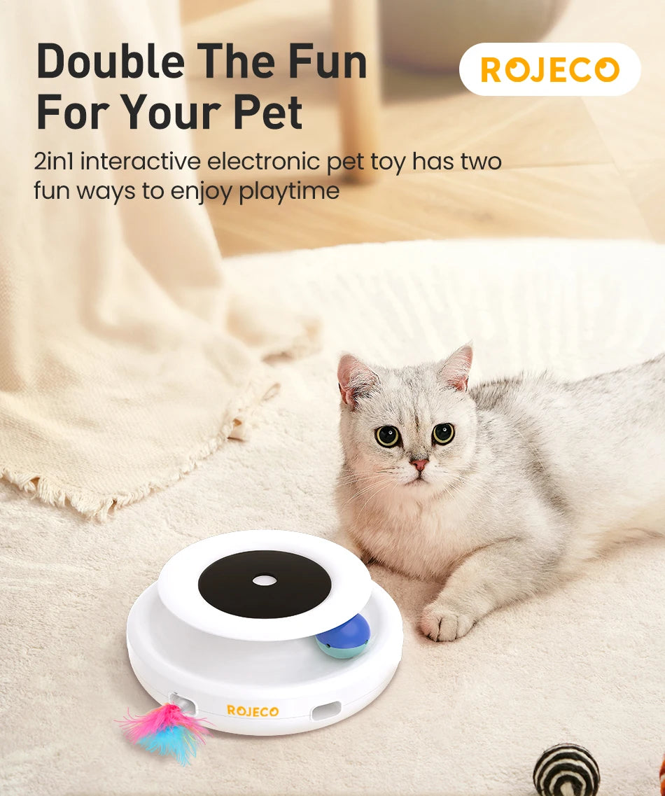 Rojeco Feather Toy | Smart Feather Toy | Tech Tails