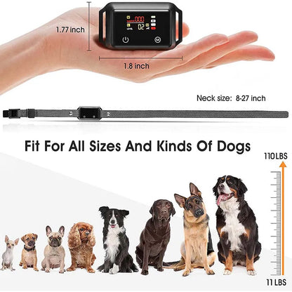 Smart Anti-Bark Collar With Touch Screen