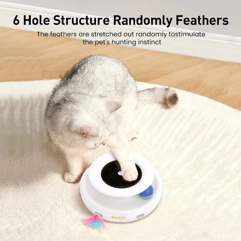 ROJECO 2 in 1 Smart Feather Toy