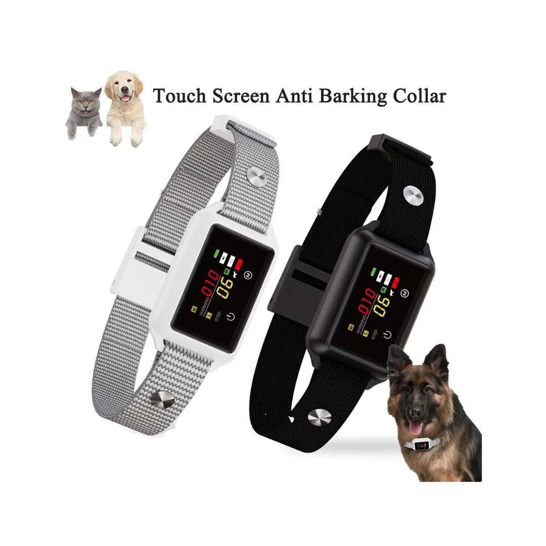 Smart Anti-Bark Collar With Touch Screen