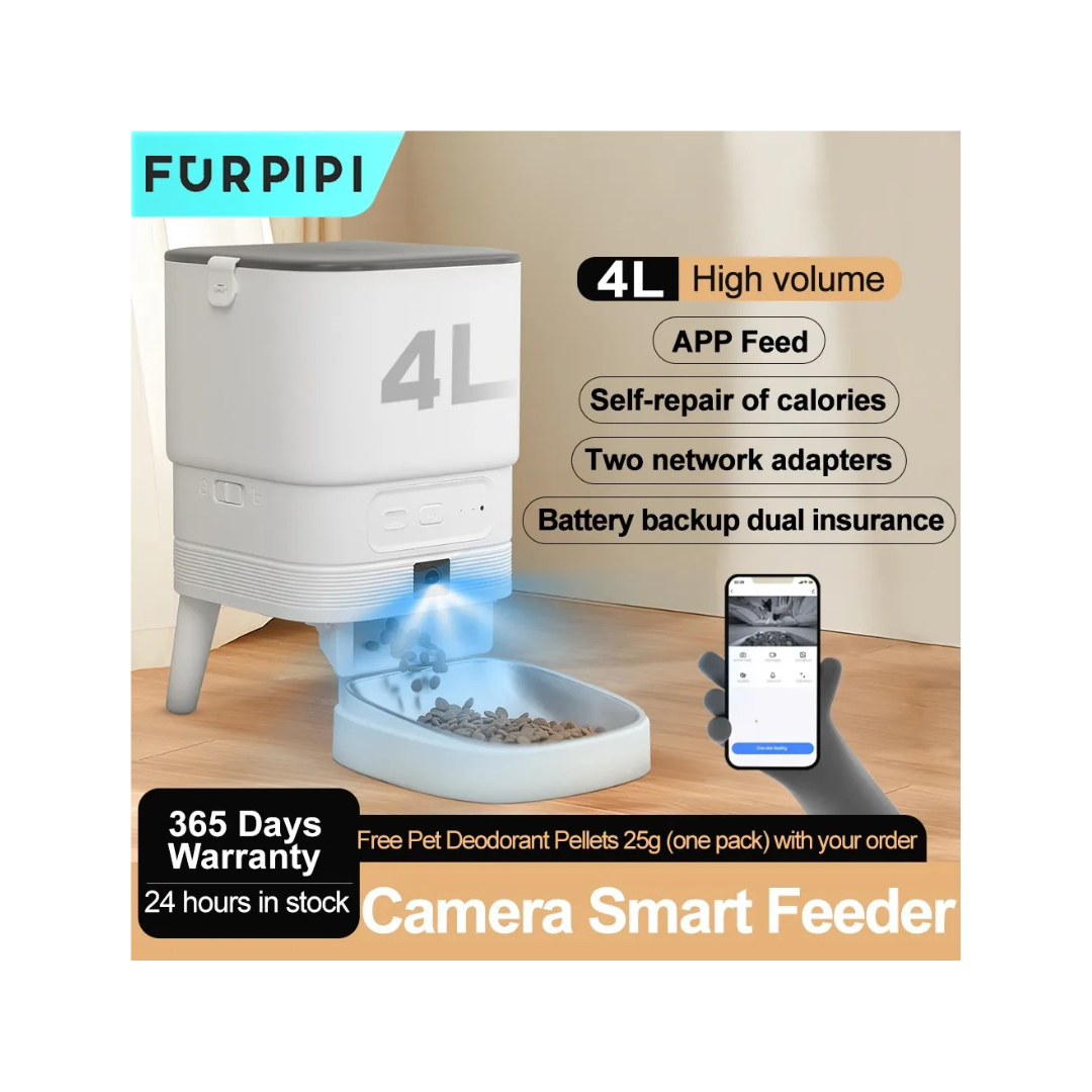 Furpipi Smart Feeder Camera 4L | Automatic Pet Feeder | Tech Tails