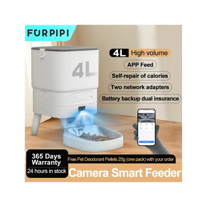 Furpipi Smart Feeder With Camera 4L